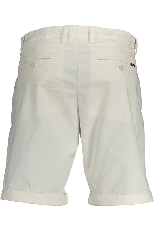Chic White Bermuda Shorts with Classic 5-Pocket Design