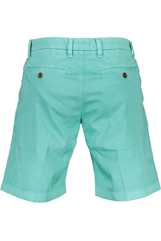 Chic Green Cotton Bermuda Shorts