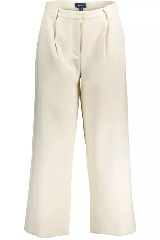 Chic Beige Four-Pocket Trousers