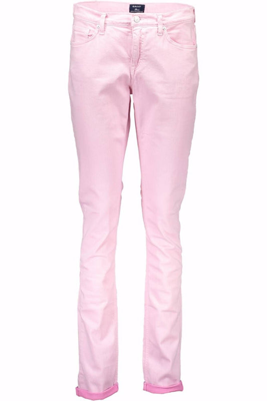 Chic Pink Narrow Leg Trousers
