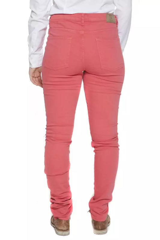 Chic Narrow Leg Pink Trousers