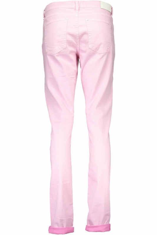 Chic Pink Narrow Leg Trousers