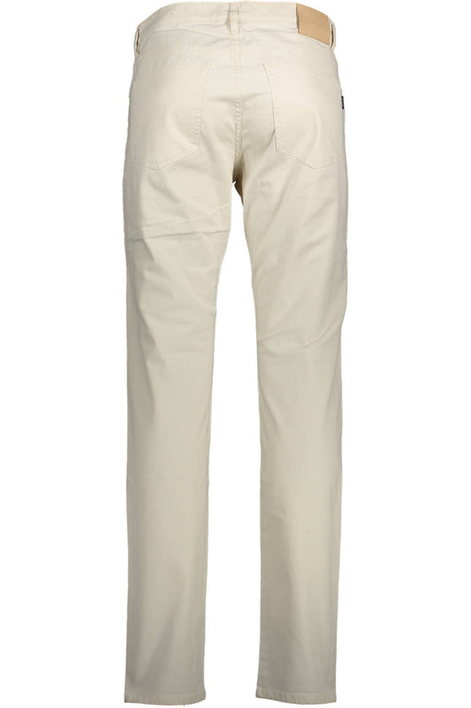 Elegant Slim Fit Trousers with Subtle Logo Detail