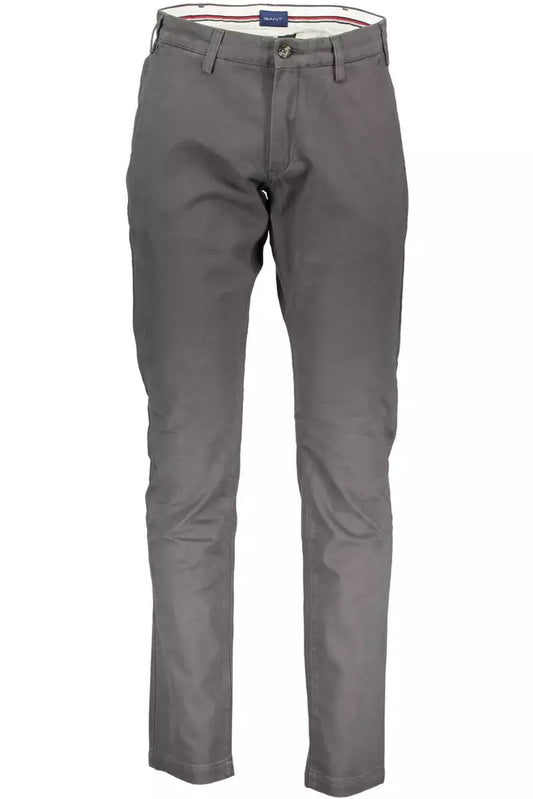 Sleek Gray Chinos with Subtle Stretch
