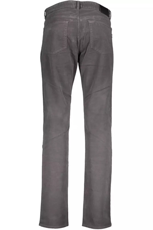 Elegant Slim Gray Trousers