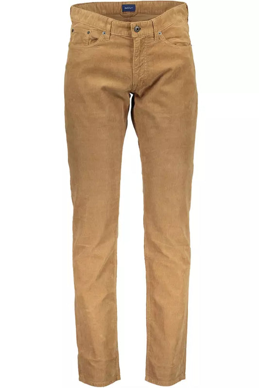 Classic Brown Five-Pocket Trousers