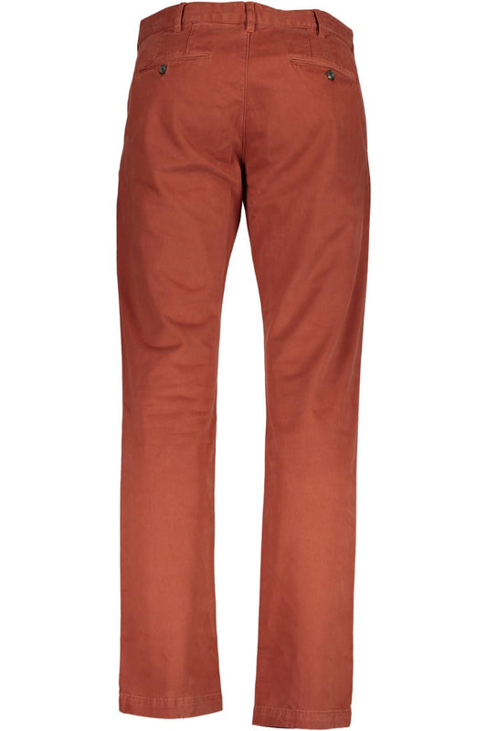 Chic Brown Cotton Trousers - Timeless Style