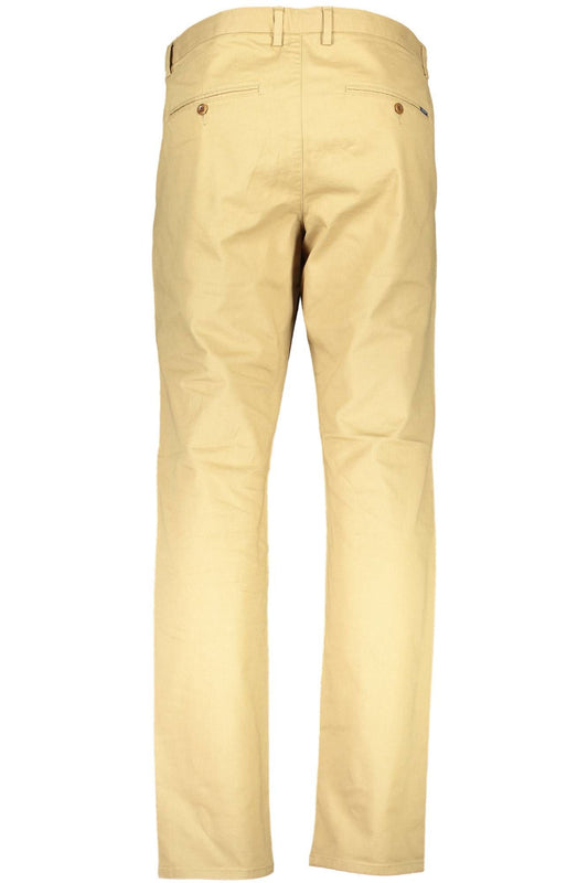 Chic Brown Cotton Trousers