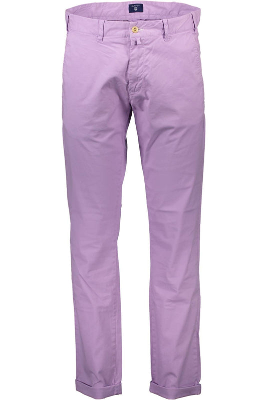 Chic Pink Cotton Trousers - Men's Sartorial Staple
