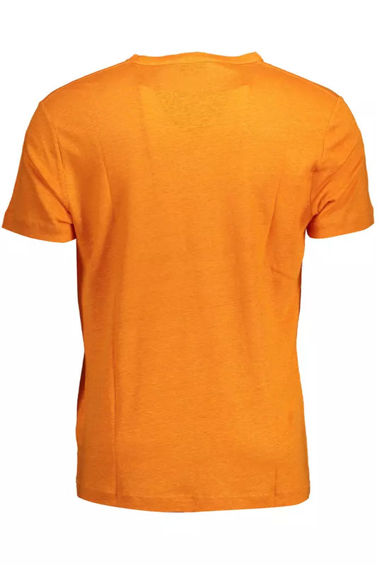 Orange Linen T-Shirt