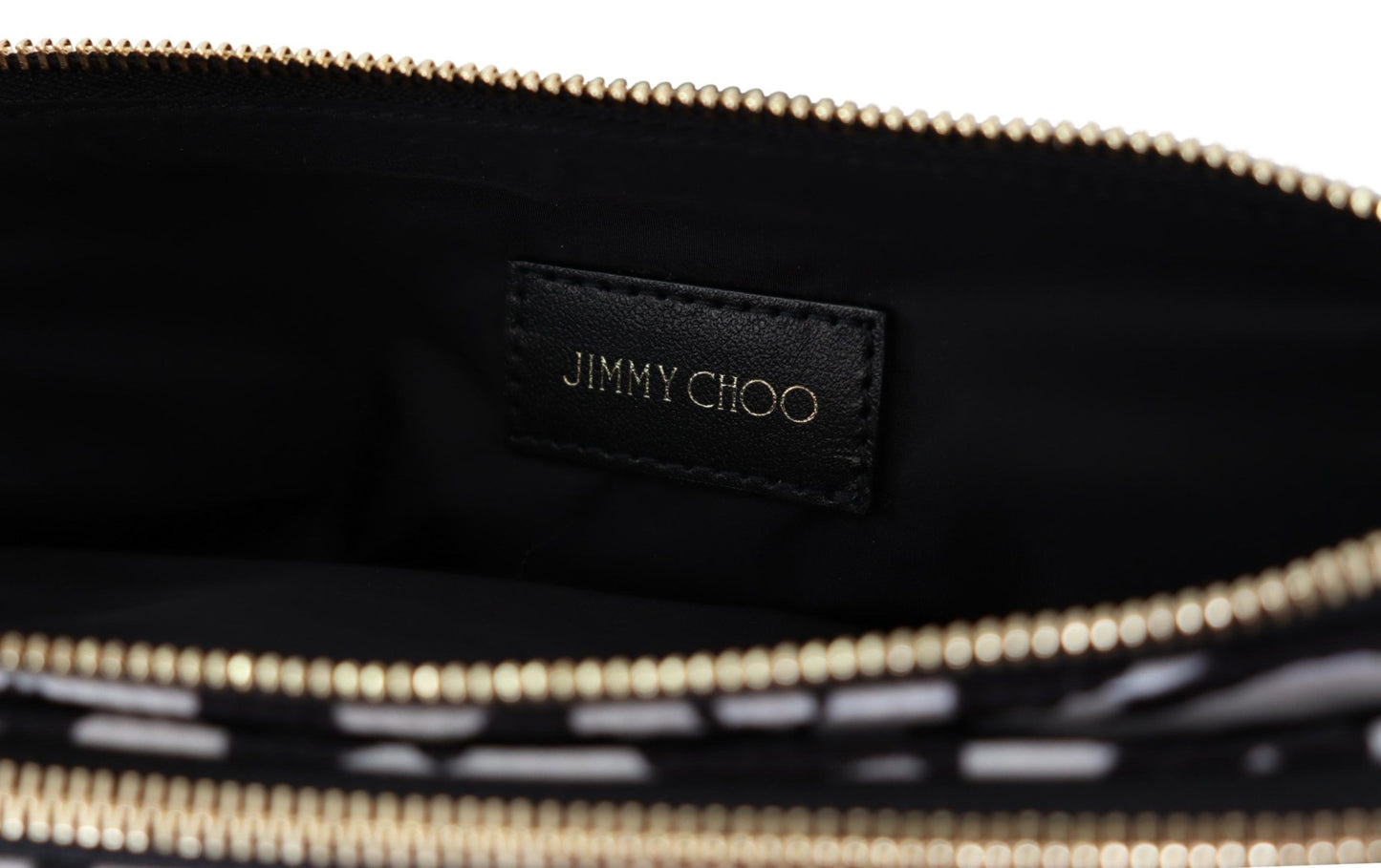Chic Monochrome Zip Clutch Shoulder Bag