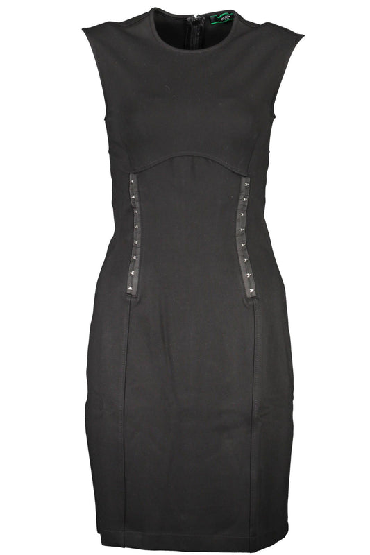 Sleeveless Zip-Back Little Black Dress