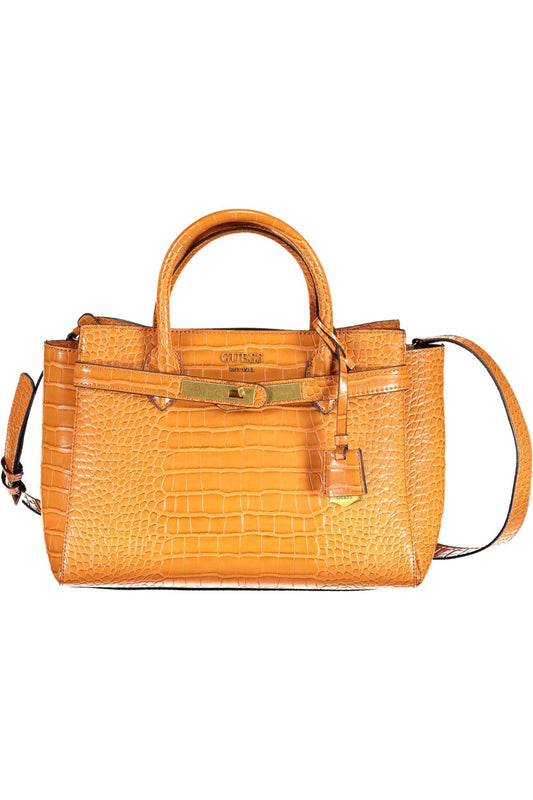 Orange Polyurethane Handbag
