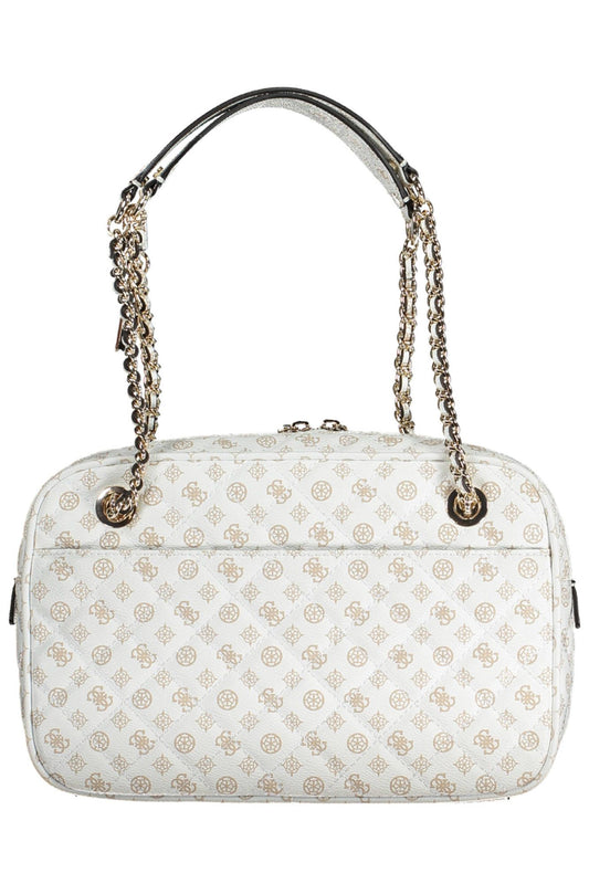 Chic White Chain Shoulder Handbag