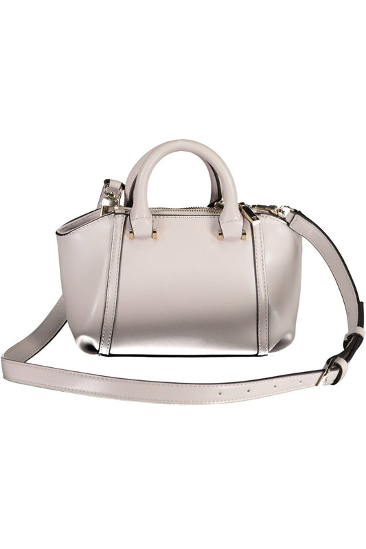 Chic Gray Guess Shoulder Bag with Contrasting Details