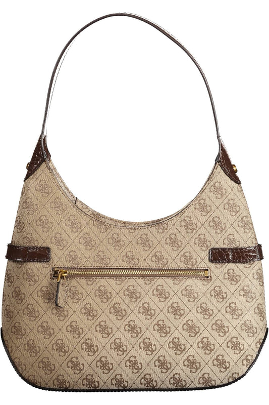 Elegant Brown Shoulder Handbag
