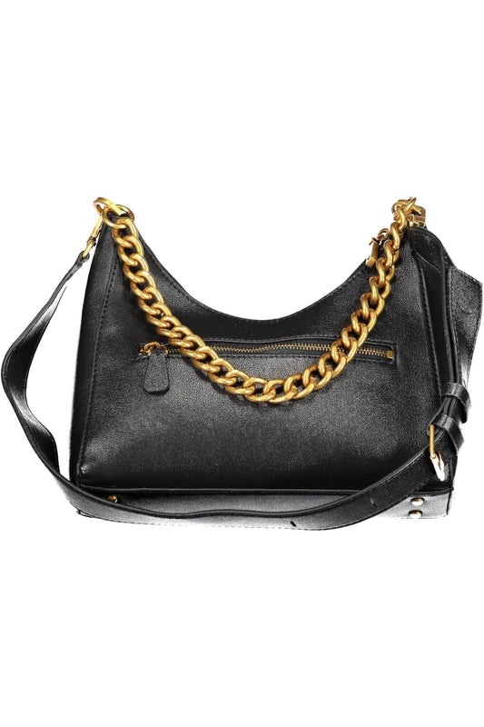 Chic Black Chain Handle Shoulder Bag