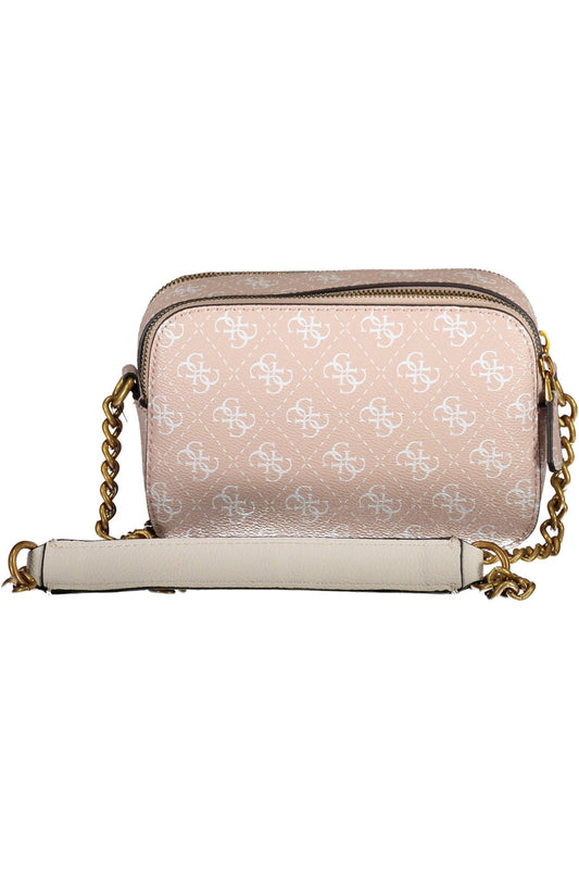 Chic Pink Chain-Strap Shoulder Bag