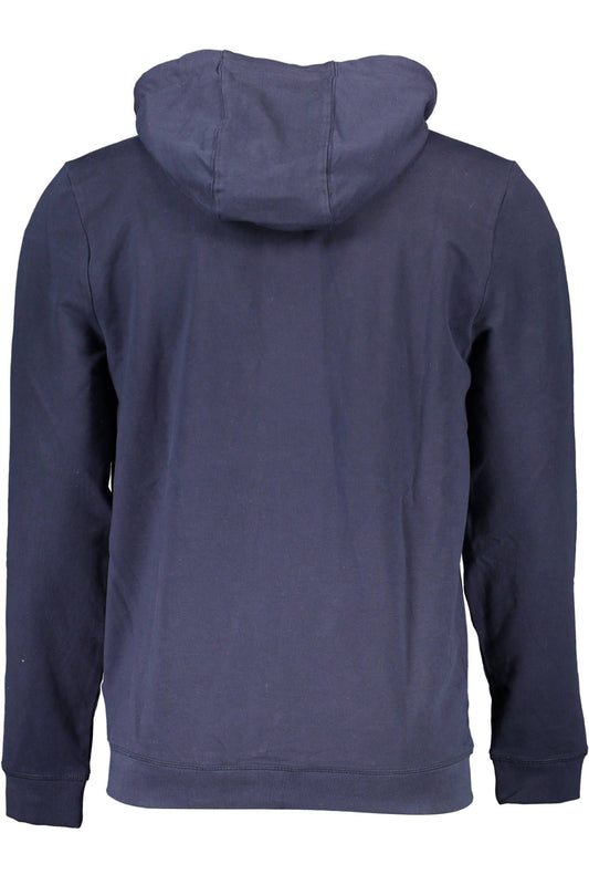 Elegant Slim Fit Hooded Sweatshirt in Blue