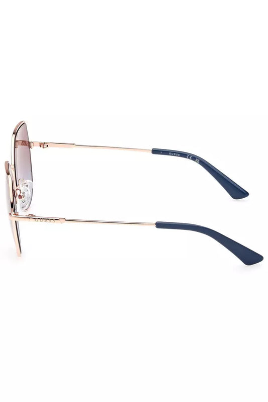 Chic Round Lens Metal Frame Sunglasses