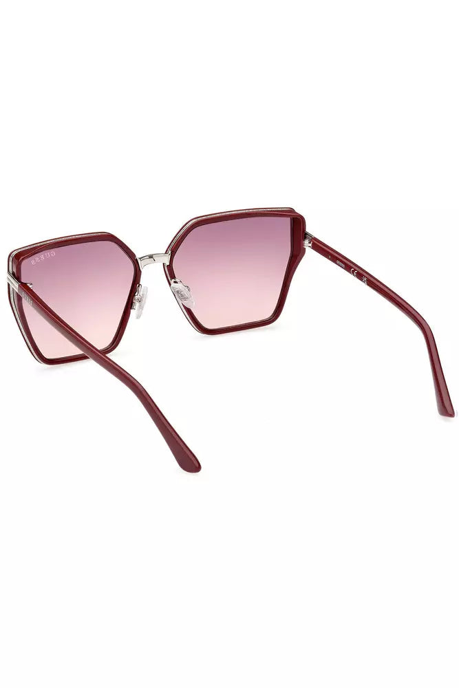 Hexagonal Chic Pink Sunglasses