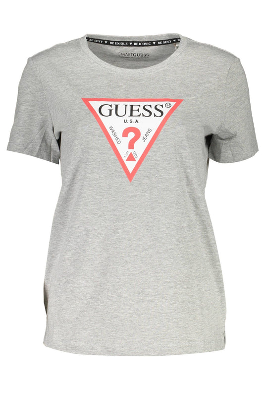 Elite Gray Organic Cotton Tee for Her