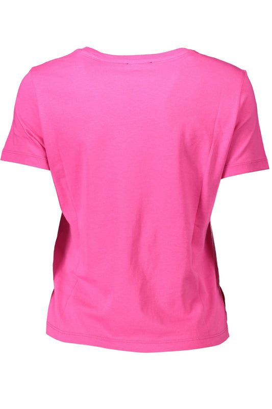 Chic Pink Logo Print Tee