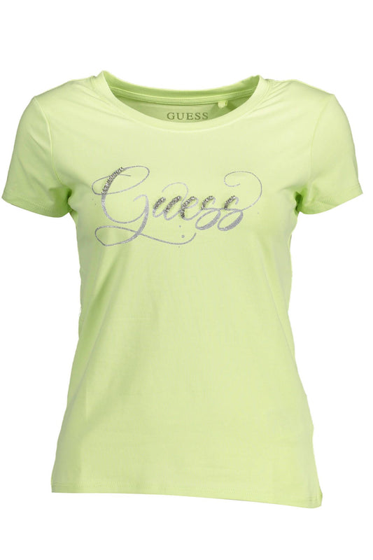 Chic Green Gemstone Logo Tee