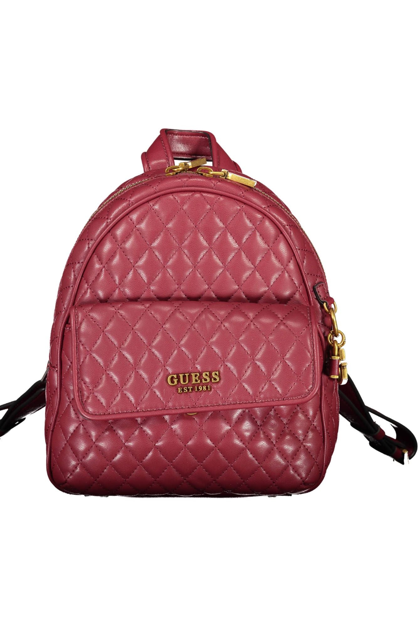 Chic Purple Backpack with Contrasting Details