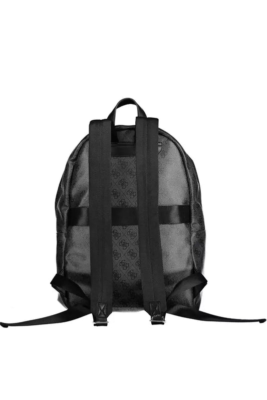 Chic Urban Gray Backpack with Contrasting Details
