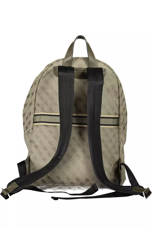 Chic Green Backpack with Laptop Compartment