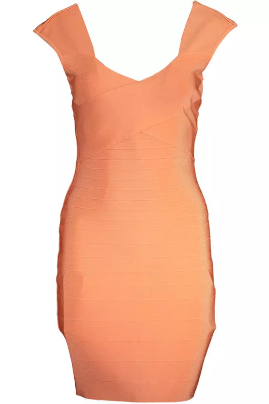 Chic Orange Bodycon Tank Dress