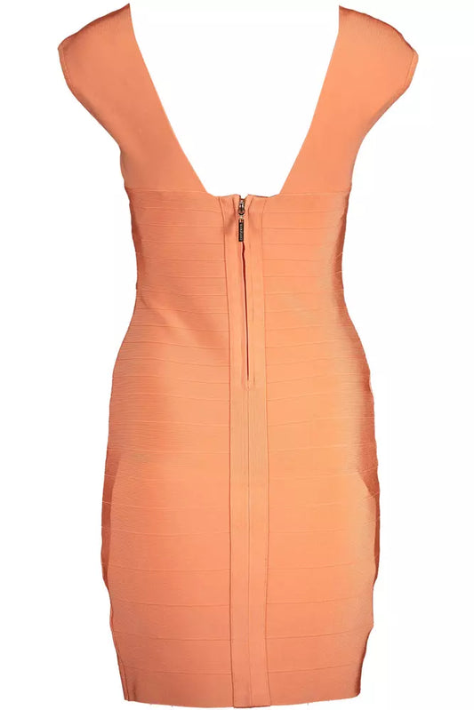 Chic Orange Bodycon Tank Dress