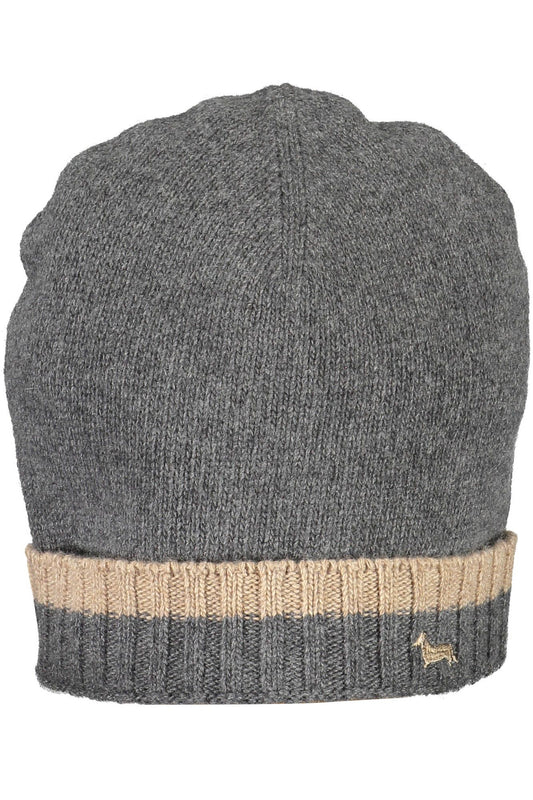 Elegant Wool-Cashmere Cap with Embroidery
