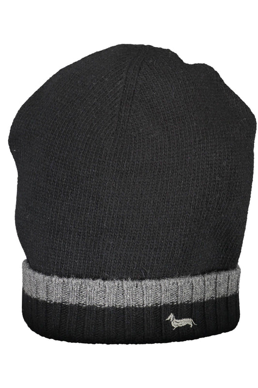 Elegant Wool-Cashmere Blend Cap with Logo Embroidery