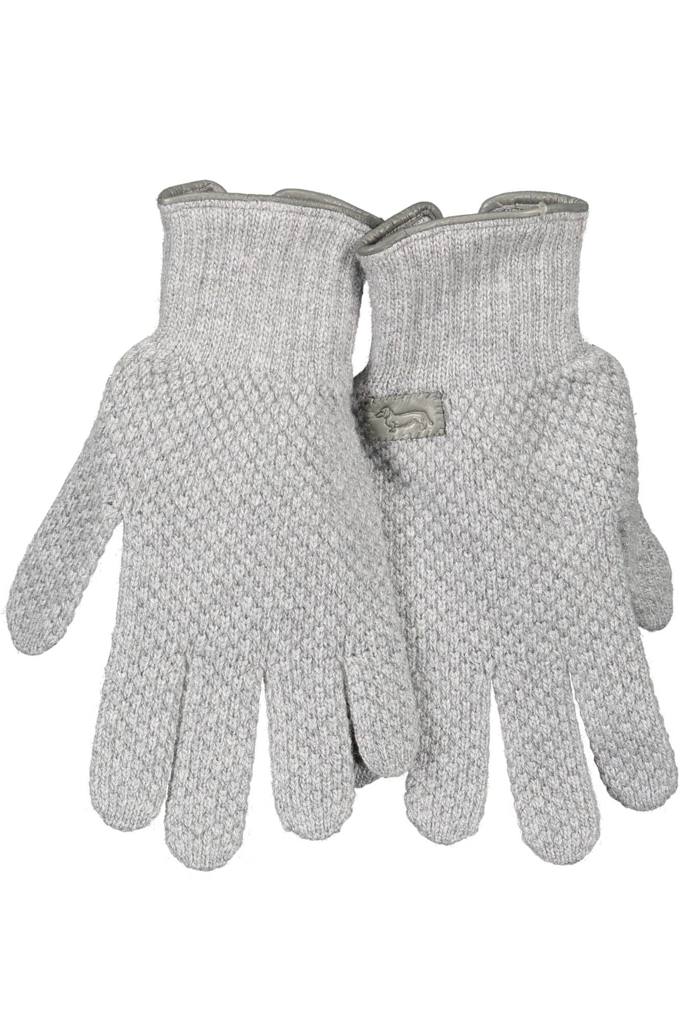 Elegant Grey Wool Gloves for Men