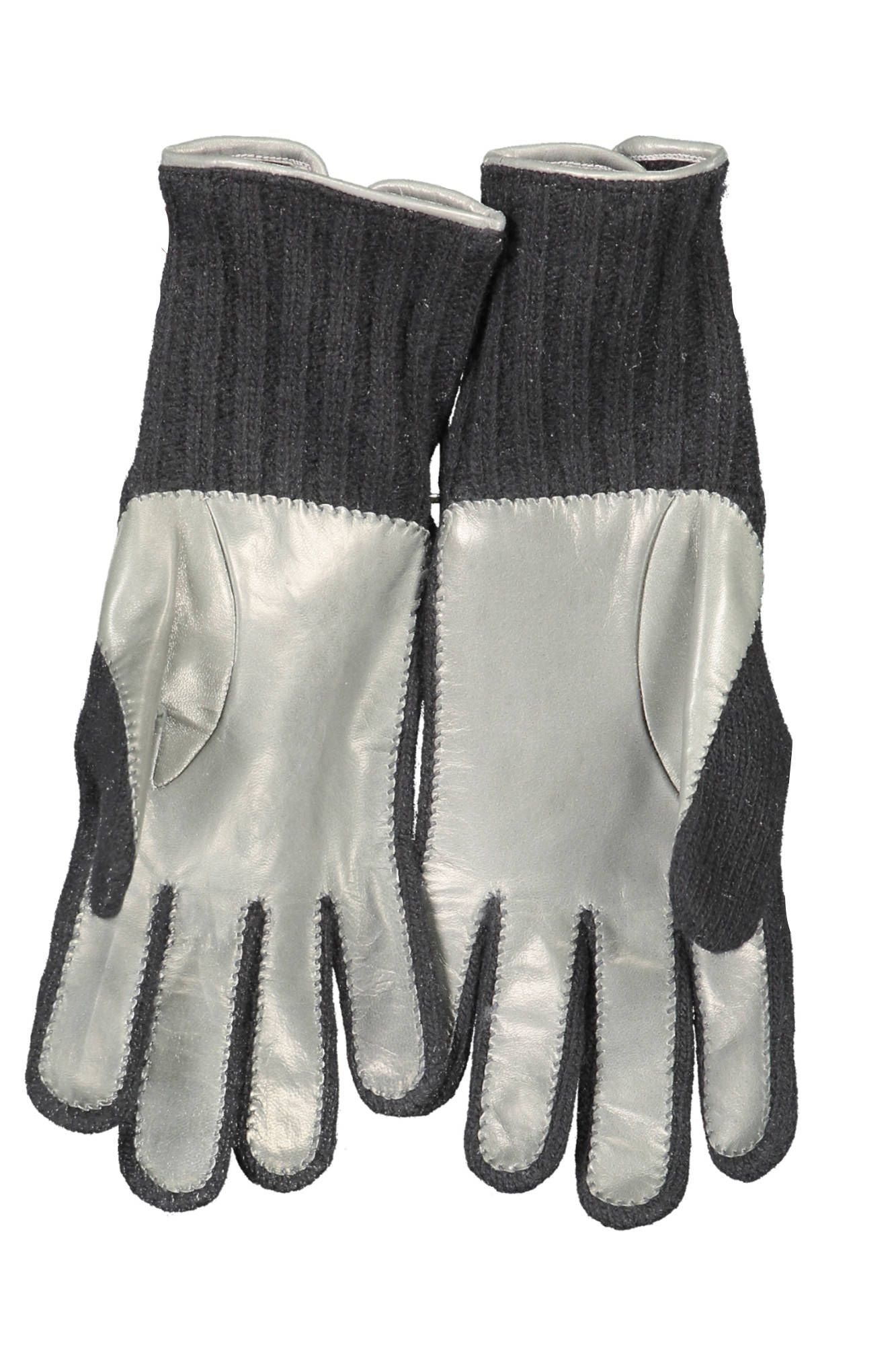 Elegant Wool Gloves with Contrasting Details