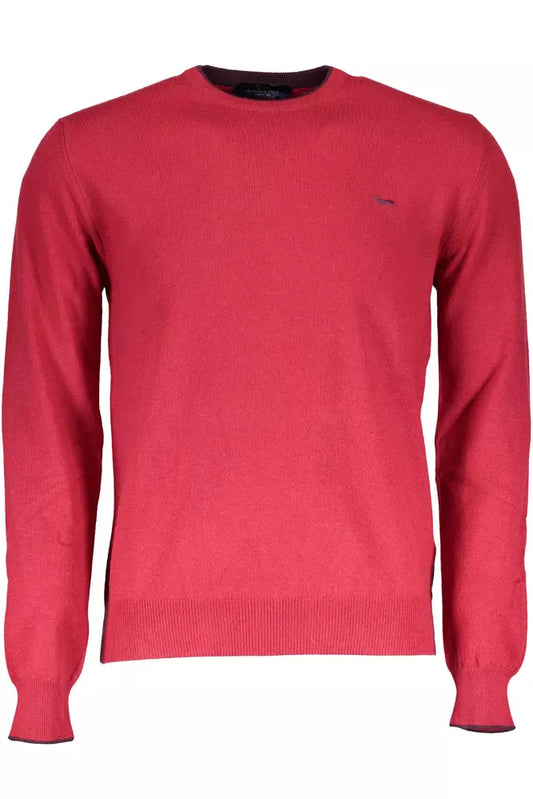 Elegant Red Wool-Cashmere Blend Sweater