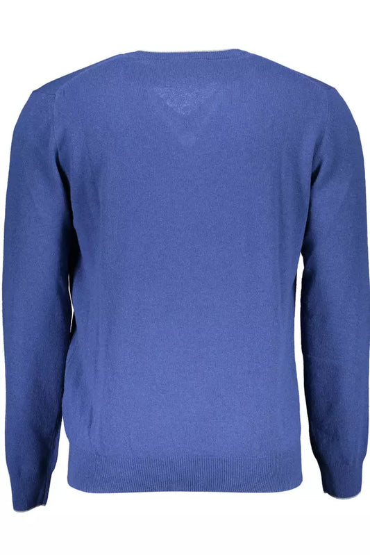 Dapper V-Neck Sweater with Contrasting Details