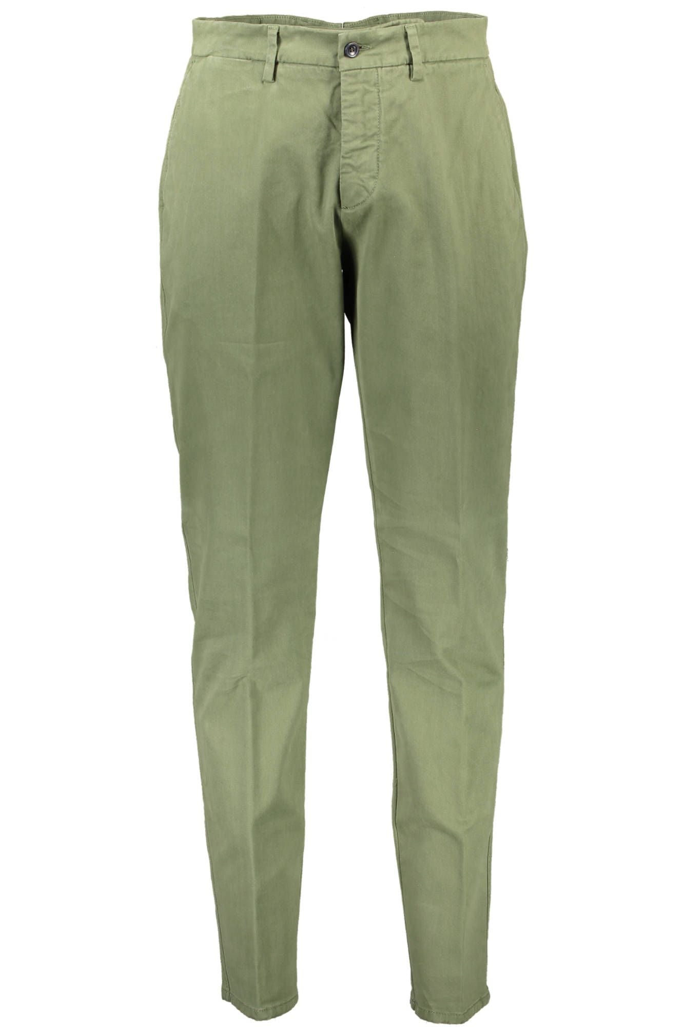 Chic Green Narrow Fit Tailored Trousers