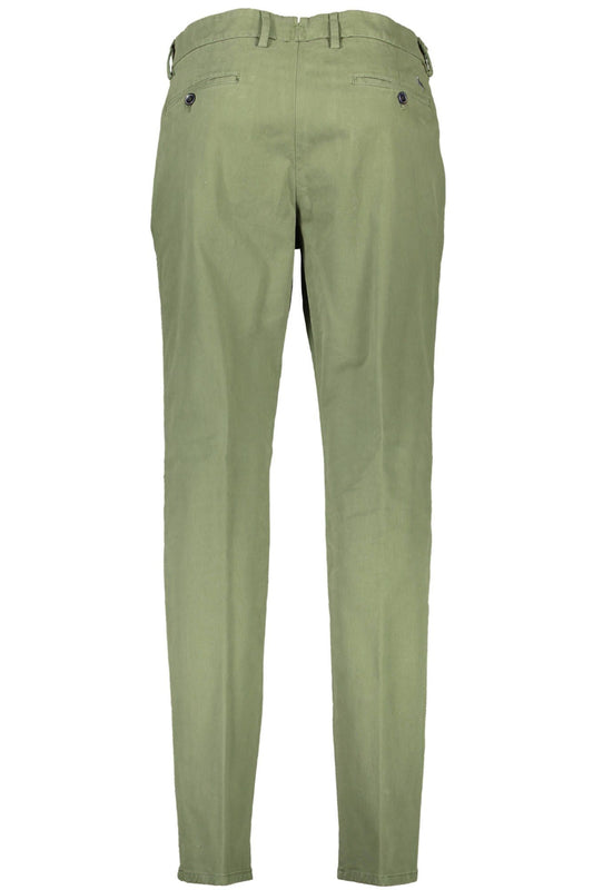 Chic Green Narrow Fit Tailored Trousers