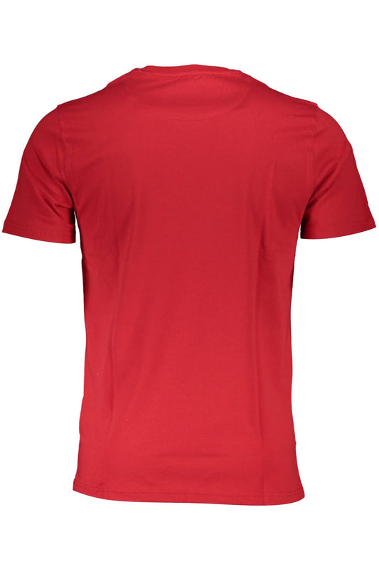 Svelte Red Embroidered Cotton Tee