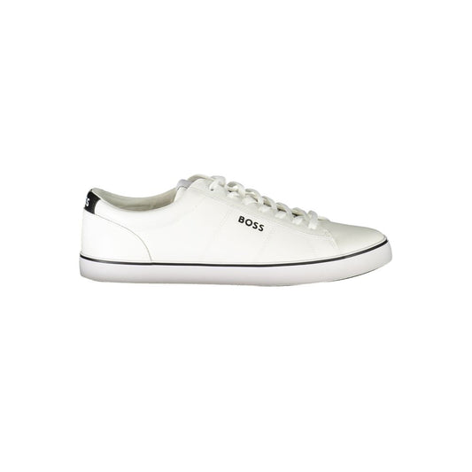 Jodie Ten White Lace-Up Sneakers