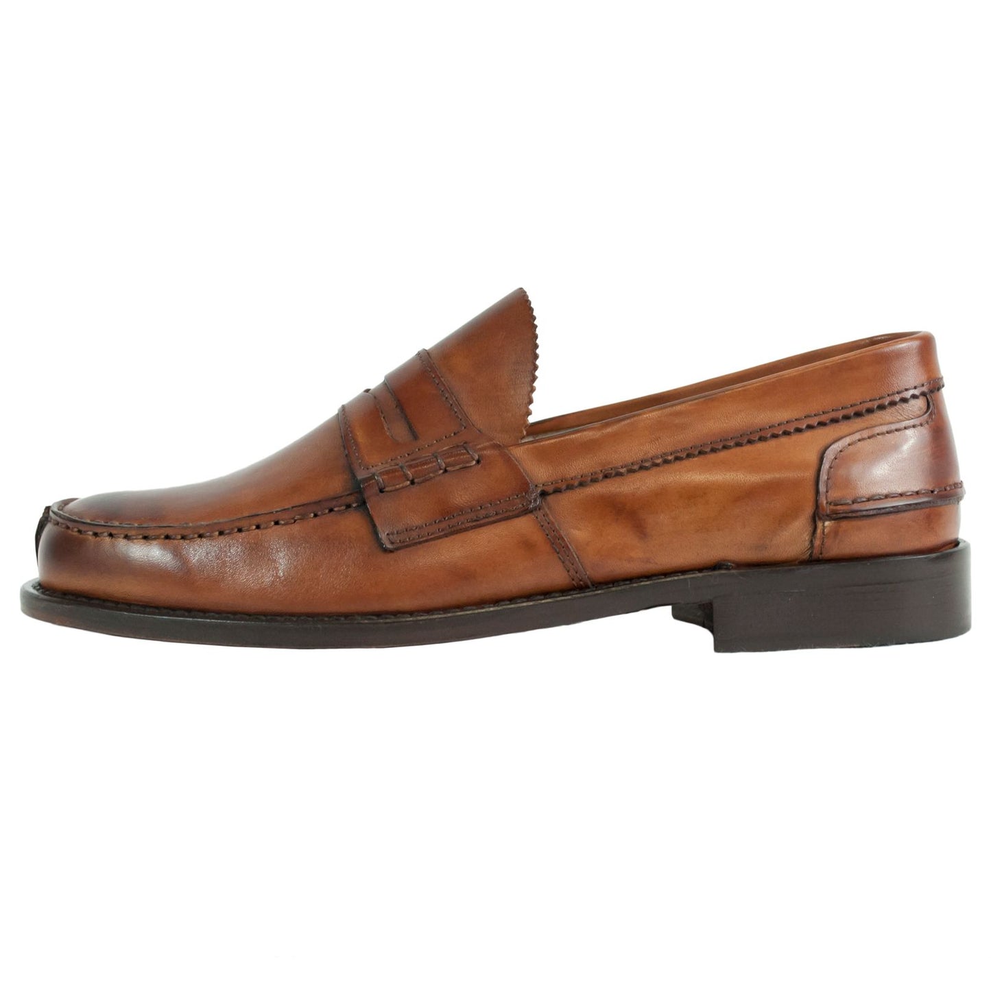 Elegant Natural Calf Leather Loafers
