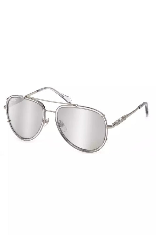 Elegant Silver Teardrop Sunglasses