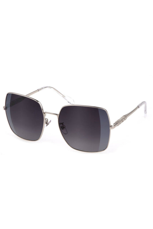 Sleek Silver Square Frame Sunglasses
