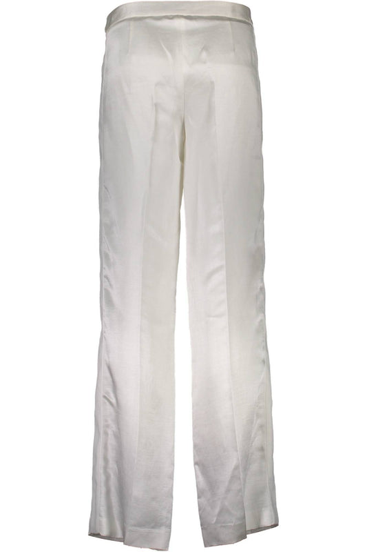 Chic White Linen Trousers by Just Cavalli