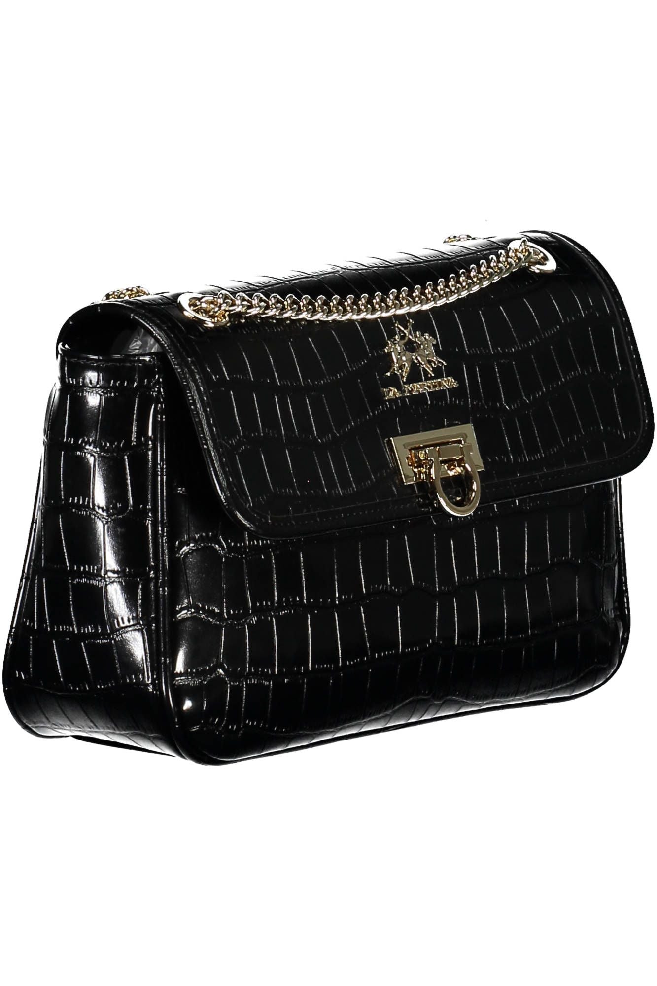 Elegant Chain Shoulder Bag with Contrasting Accents