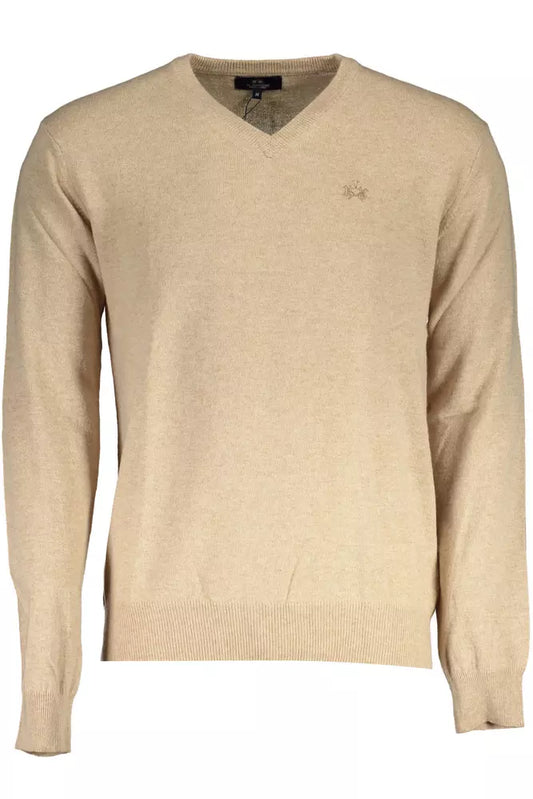 Elegant V-Neck Wool Blend Sweater