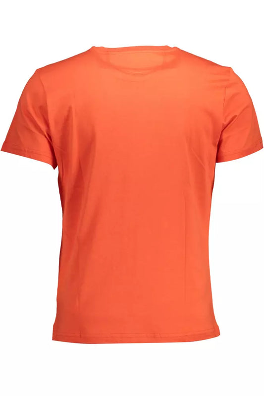 Elegant Orange Crew Neck T-Shirt